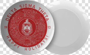 Delta Sigma Theta Christmas Plate   Png Download   Delta Sigma Theta  Transparent Png