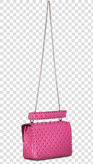 Rockstud Spike Large Shoulder Bag Pink Orchid   Png  Transparent Png