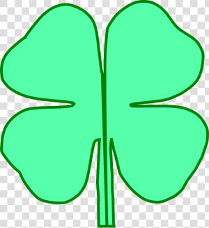 4 Leaf Clover Divided In Half Clip Art  HD Png Download