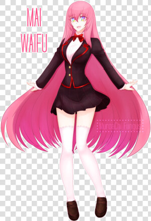 Mai Waifu By Muroachifungus da5k3ra   Yandere Simulator Mai Waifu Fanart  HD Png Download