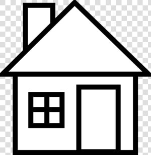 House Outline Clipart Silhouette   House In Black And White  HD Png Download