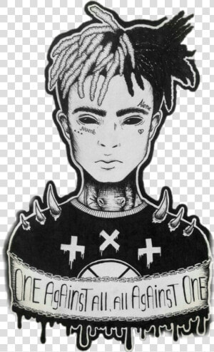  tumblr  xxxtentacion  sticker  boy  tumblrboy  blackandwhite   Xxxtentacion Drawing  HD Png Download