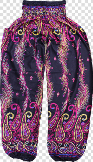 Pink Feather Harem Pants Bohemian Island   Octopus  HD Png Download