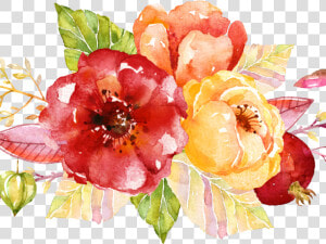 Transparent Spring Flowers Clipart   Watercolor Spring Flowers Png  Png Download