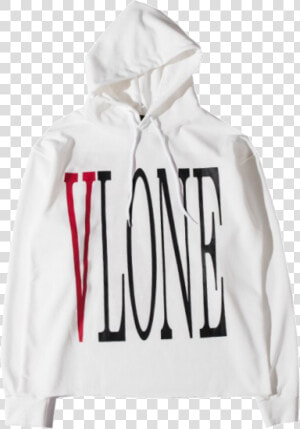 Vlone Logo   Vlone White Hoodie  HD Png Download