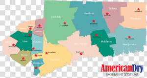 Image   Connecticut Map Transparent  HD Png Download