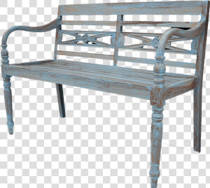 Batavia Benches Blue Wash Teak   Png Download   Bench  Transparent Png