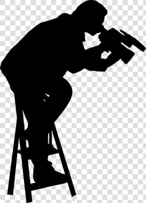 Silhouette  Cameraman  Job  Working  Actor  Aiming   Camarografo Png  Transparent Png