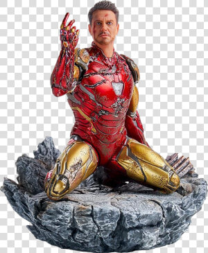 Iron Man Mark Lxxxv Deluxe 1 10th Scale Statue   Iron Studios Iron Man Endgame  HD Png Download