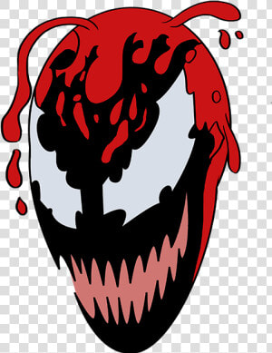 How To Draw Carnage From Spider man   Draw Carnage Face Step By Step  HD Png Download