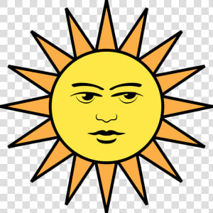 Burning  Face  Sun  Symbol   Draw A Sun Step By Step  HD Png Download