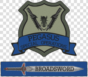 Pegasus Blue Team Broadsword   Emblem  HD Png Download