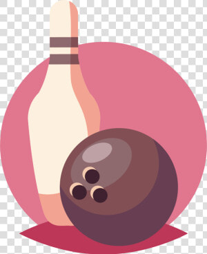 Bowling Ball Ten Pin Bowling Bowling Pin Clip Art   Transparent Bowling Pins Drawn  HD Png Download