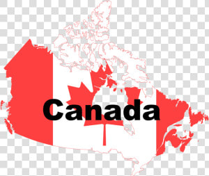 Canada Flag Map   Canada Flag Map Vector  HD Png Download