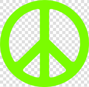 Lawn Green Peace Symbol 1 Scallywag Peacesymbol   Peace Symbol In Green  HD Png Download