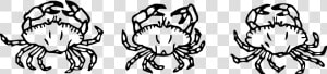 Crabs Png   Png Download   8 Crabs Clipart Black And White  Transparent Png