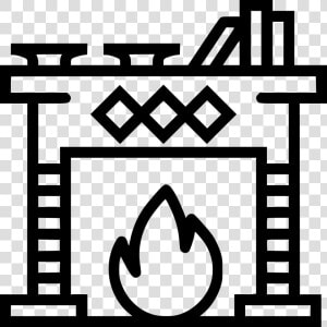 Fireplace   Fireplace Icon Free  HD Png Download