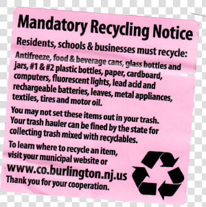 Mandatory Recycling Service   Recycling Should Be Mandatory  HD Png Download