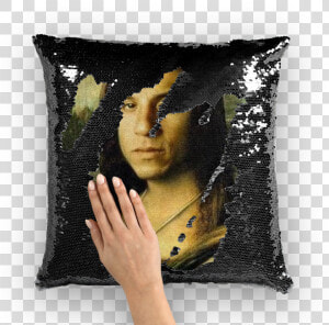 Vin Diesel As The Mona Lisa ﻿sequin Cushion Cover   Vin Diesel  HD Png Download