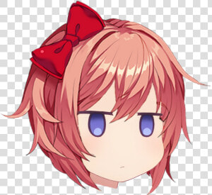 View Samegoogleiqdbsaucenao Mfw     Doki Doki Literature Club Sayori Face  HD Png Download