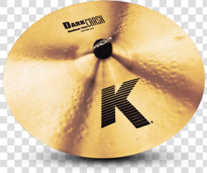 Zildjian 17 K Dark Thin Crash Cymbal   Zildjian 17 Dark Crash Medium Thin  HD Png Download