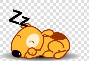  ftestickers  clipart  dog  asleep  sleeping  cute   Sleeping Dog Cartoon Transparent  HD Png Download