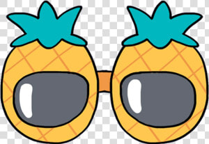  pineapple  glasses  sunglasses  mochi  kawaii  cute   Cute Glasses Clip Art  HD Png Download