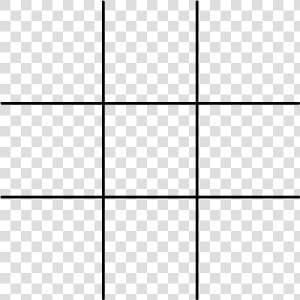 Picture Regarding Free Printable Tic Tac Toe Board   Rule Of Thirds 16 9  HD Png Download