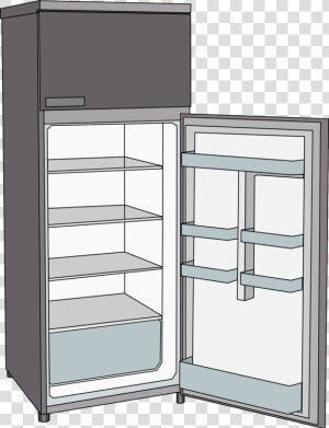 Major Appliance home Appliance display Case   Open Fridge Clipart  HD Png Download