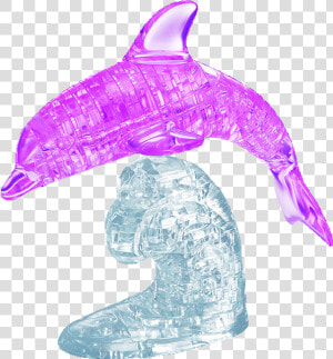 3d Crystal Puzzle Deluxe   Crystal Pink Dolphin  HD Png Download