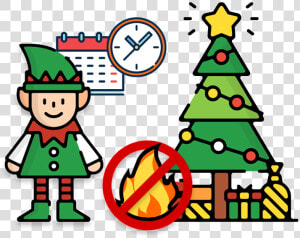 Christmas Tree Shop Evergreen Elf Alerts Out Of Water   Christmas Elf Elf Safety Clipart  HD Png Download