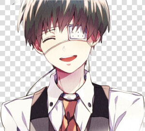 Tokyo Ghoul Ken Kaneki Sticker Tokyoghoul Kanekiken   Tokyo Ghoul Kaneki Smile  HD Png Download