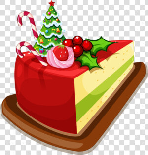 Desert Clipart Sponge Cake   Christmas Dessert Clipart Png  Transparent Png