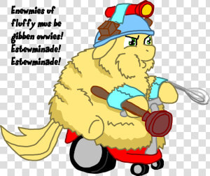 Fluffsplosion  Dalek  Fat  Fluffy Pony  Safe   Fluffy Ponies  HD Png Download