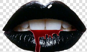  black  blood  halloween  horror  lips   Black Lips Transparent Background  HD Png Download