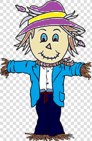 Transparent Scarecrow Png   Scarecrow Clipart Black And White Free  Png Download