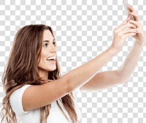 Taking Selfie Girl Png  Transparent Png