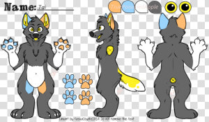 Tai By Truepoisonedapple   Wolf Fursona Reference Sheet  HD Png Download