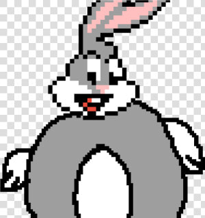 Bugs Bunny Pixel Art Minecraft   Transparent Cartoons   Easy Pixel Cartoon Characters  HD Png Download