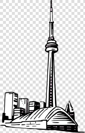 Cn Tower Drawing Easy   Simple Cn Tower Drawing  HD Png Download