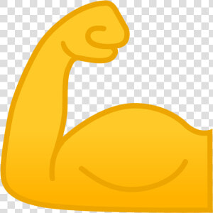 Flexed Biceps Icon   Muscle Emoji  HD Png Download