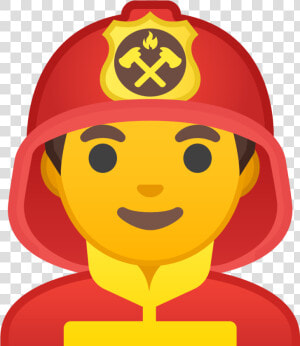 Man Firefighter Icon   Firefighter Emoji Png  Transparent Png