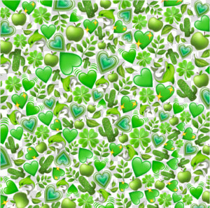  green  emoji  background  stickers  freetoedit   Фон Из Смайликов Пнг  HD Png Download