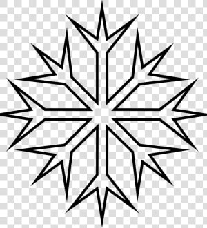 Frozen Snowflake Coloring Pages   Easy Snowflake Coloring Page  HD Png Download