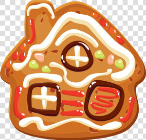 Christmas Cookie House Png Clipart Image   Christmas Cookie Png  Transparent Png