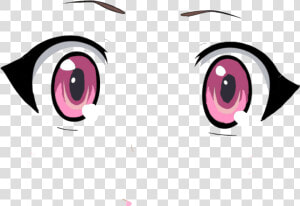 Anime Pink Eyes Png  Transparent Png   Cute Anime Eyes Png  Png Download