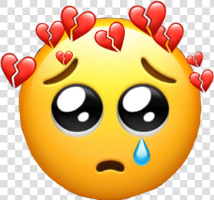  brokenheart  tear  sad  pain  emoji  freetouse  like   Broken Heart Hurt Emoji  HD Png Download