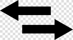 Two Arrows Pointing Right And Left   Two Arrow Icon Png  Transparent Png