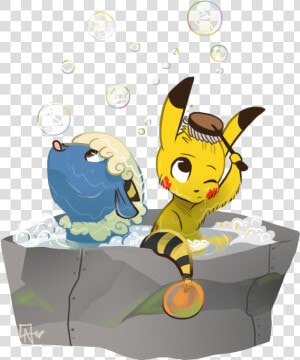 Saffron The Mareep And Quail The Pikachu  HD Png Download