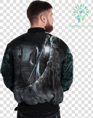 Muerte Divina Skull Over Print Jacket  tag Familyloves   Born To Ride Born To Live  HD Png Download